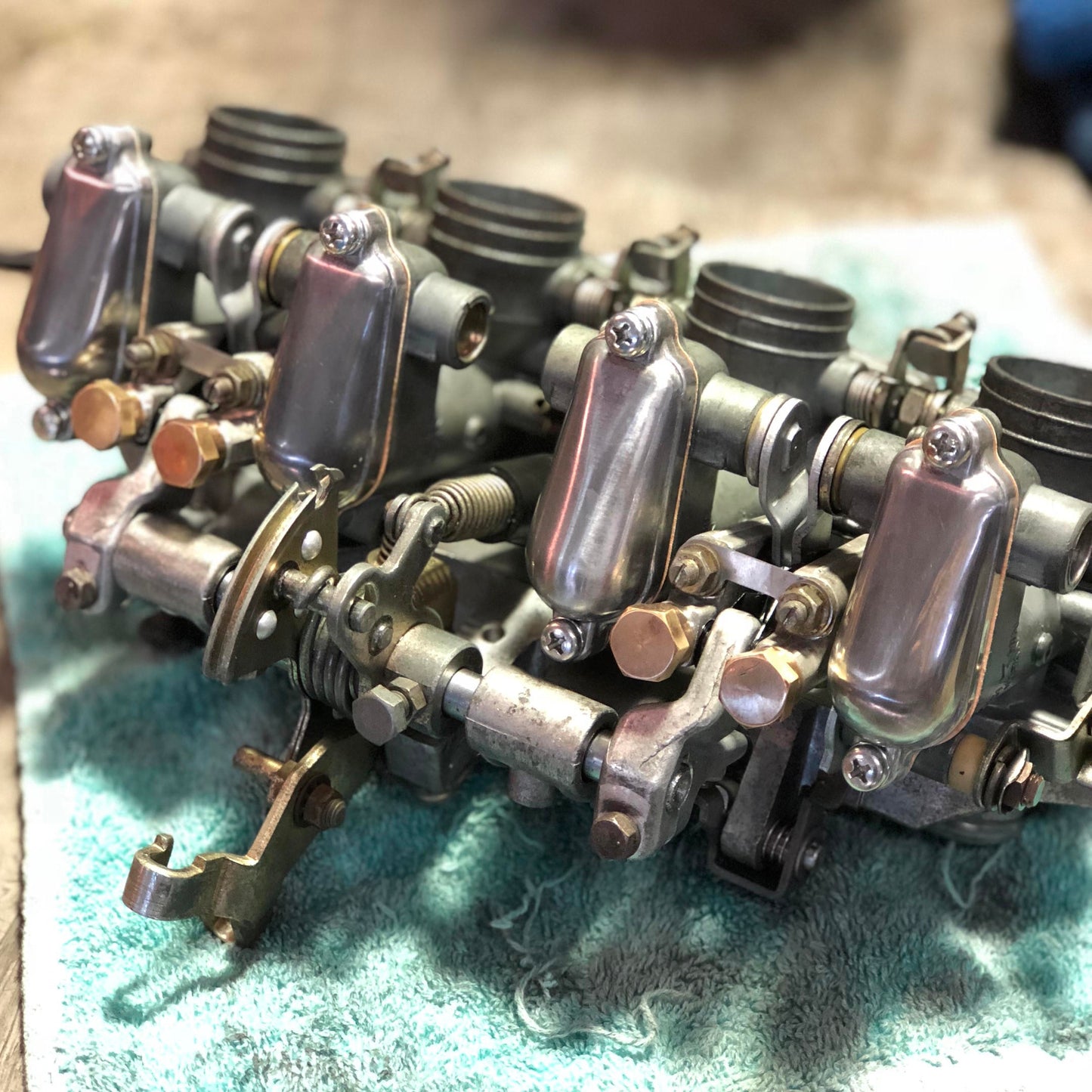 Four carburettors